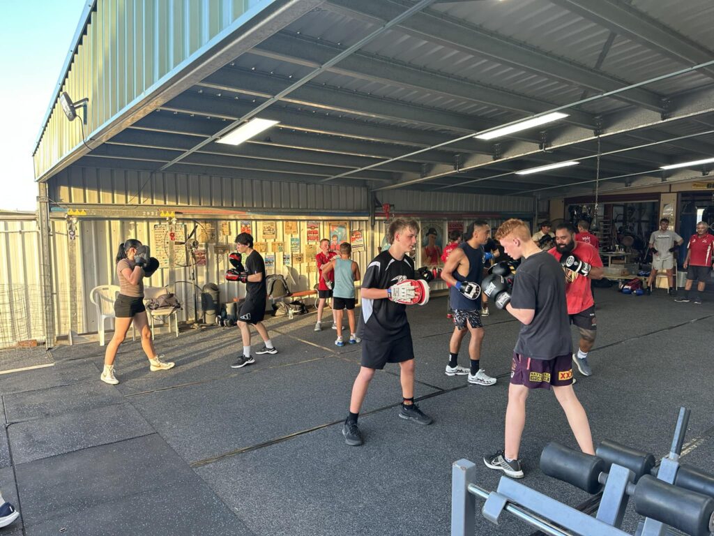 Training class at Attilla Boxing Academy